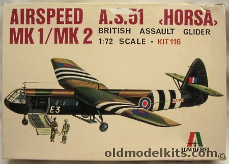 Italaerei 1/72 Airspeed AS-51 Horsa Mk1/Mk2  - Assult Glider USAAF or RAF, 116 plastic model kit